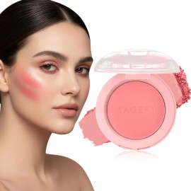 Blush En Polvo Rubor Colorete Maquillaje Hipoalergenico Blush Rosa Prueba De Agua, Suave De Alta Pigmentación Y Larga Duración Textura Sedosa Y Difuminado Fácil Libre Parabenos Color C101 Magefy