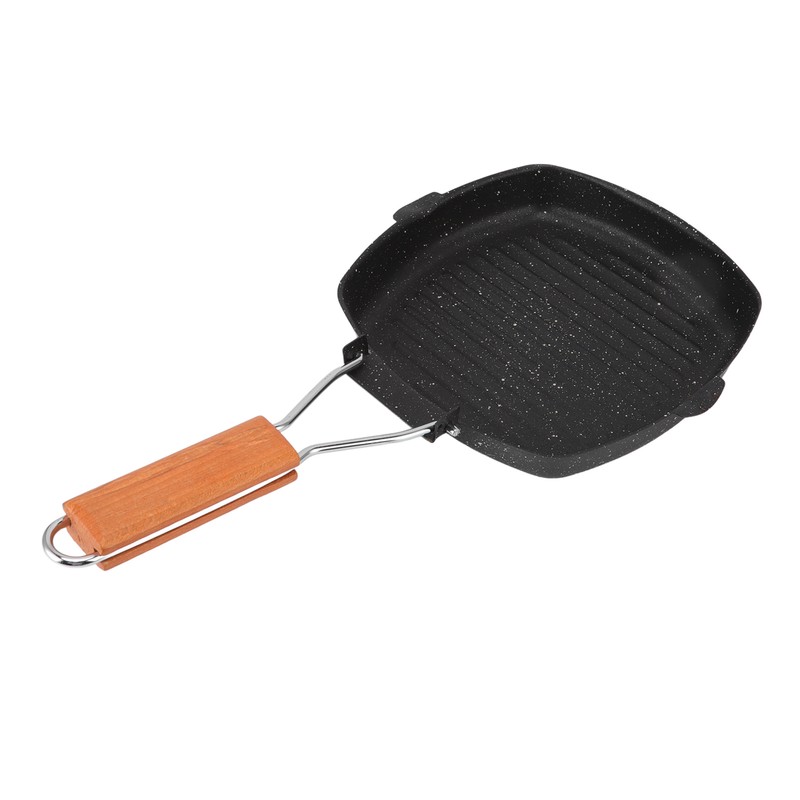 Frying Pan Outdoor Household Folding Beech Handle Energy Saving Non