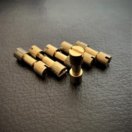 Brass Corby Bolts Fasteners | EDC Knife Handle Making | Pivot Pin Rivets,DIY Knife Handle Screws | Pack of 6