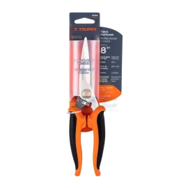 Truper TIMU-8 8" multipurpose stainless steel scissors, Comfort Grip handle