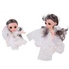 2pcs 6.7 Inch Girl Doll Joint Movable Exquisite Lovely Doll
