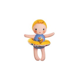 LILLIPUTIENS - Gaspard Bath Doll with Duck Ring - Interactive Bath Toy with Removable Ring - Ideal for Bath Time - Stimulates Imagination - Quick Drying - From 9 Months - 83423