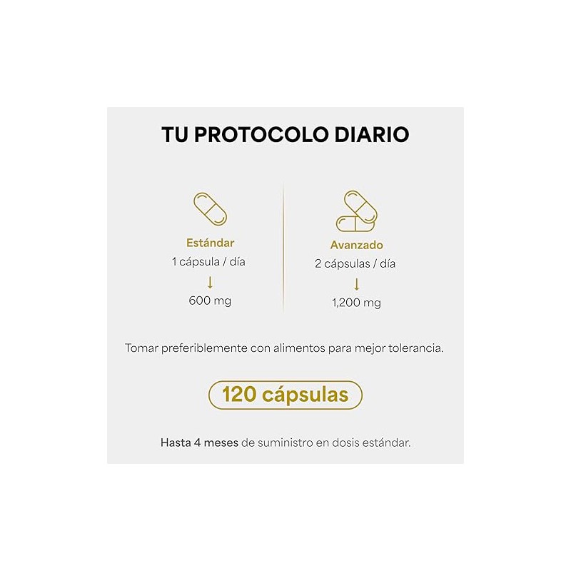 Ácido Alfa Lipoico Ala 200 Por Dosis 120 Cápsulas Pureza