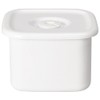 野田, Ceramic Square Medium White Series Sealed Lid with WSM