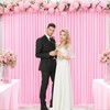 10ft x 7ft Pink Backdrop Curtain for Parties Light Pink