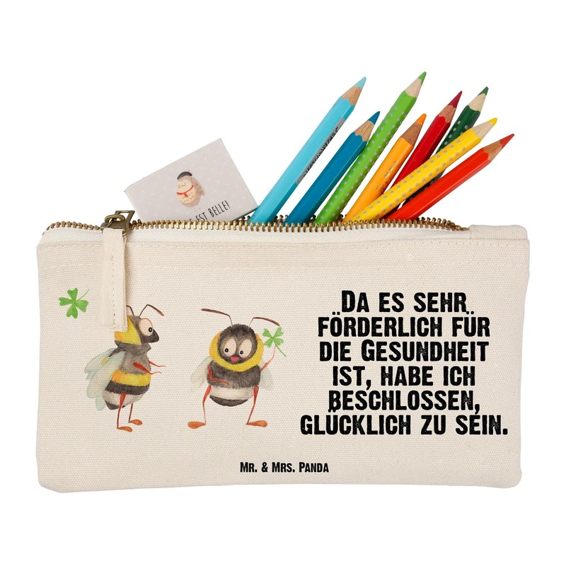 Mr. & Mrs. Panda Make-Up Bag Bumble Bees with Clover