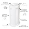 Ubbi Steel Diaper Pail, Odor Locking, No Special Bag Required,