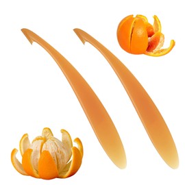Orange Peeler,2 PCS Orange Peeler Tool, Long Handled Speed Peeler, Citrus Peeler, Orange Peeler, Orange Peeler Tool for Lemon, Orange, Mango