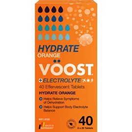VOOST Hydrate Orange Effervescent Tablets 40 Pack