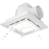 10" Ultra Quiet Bathroom Exhaust Fan with 6500K LED Light,