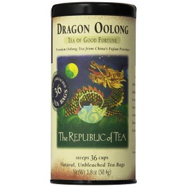 The Republic of Tea Dragon Oolong Tea, 36 Tea Bag Tin