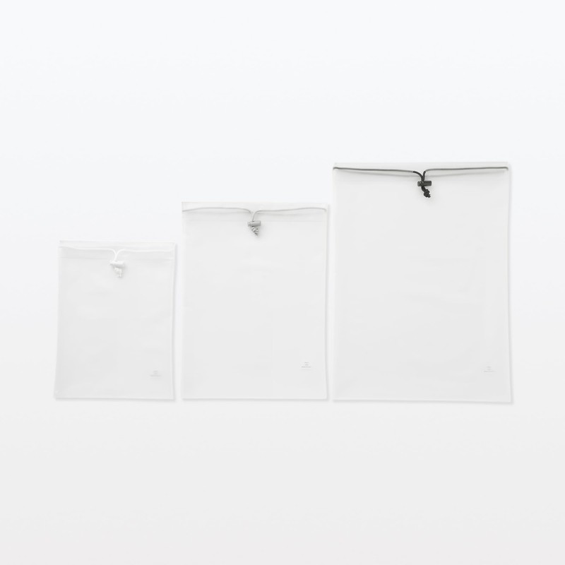 TPU Drawstring Bag, Off-White, M, NGC02A1A