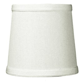 5x6x5 Light Oatmeal Linen Drum Chandelier Clip-On Lampshade - Perfect for Chandeliers, Foyer Lights, and Wall sconces -Small, Off-White
