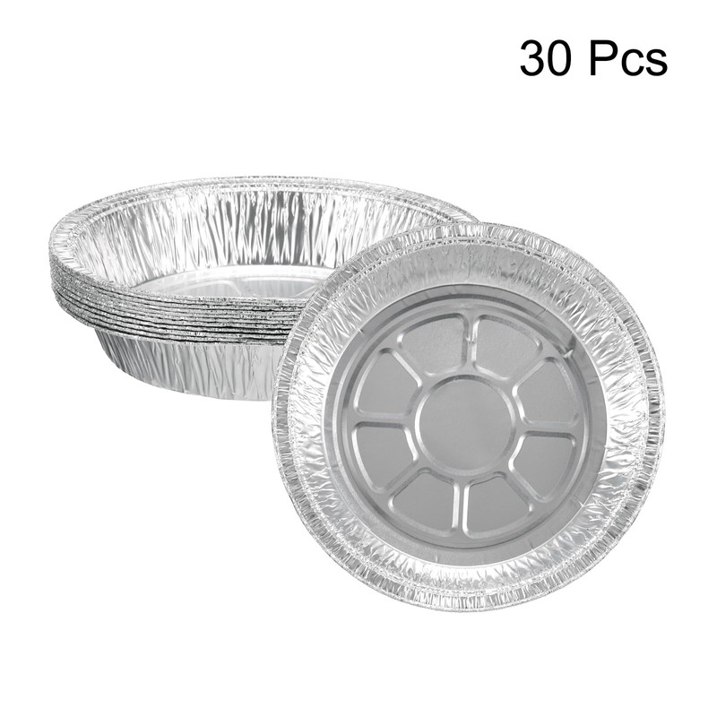 sourcing map 30pcs Aluminum Foil Pie Pans 7.28" Round Disposable