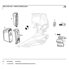 Sram Unisex - Adult Gear Shifters, 2139980101, Black, Silver, One Size