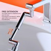 Universal Bathroom Tap Extension, 360° Rotatable Multifunctional Extension Tap, Telescopic