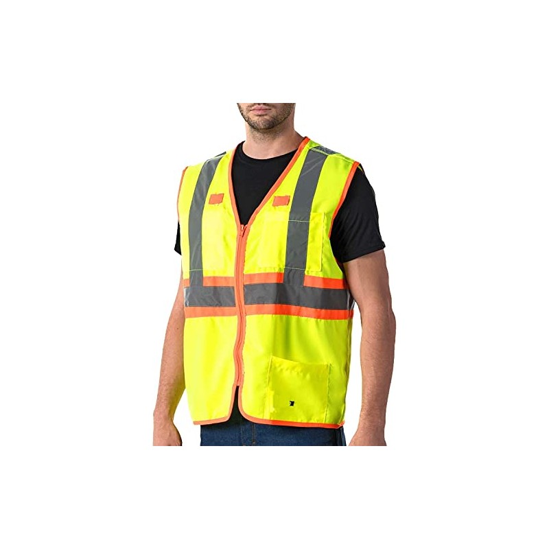 SMART Q CLASSIC Hi-Vis Premium Safety Vest, yellow, l