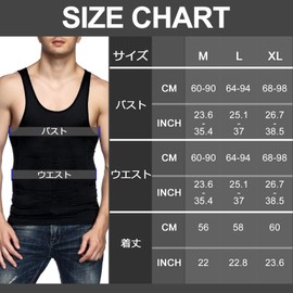 Odoland Men's Compression Tank Top, 3-Piece Set, Compression Baselayer, Sleeveless, Vest, Compression Inner, Tummy Tightening, Stretchable, Breathable, Bodybuilding, Muscle Training, Black, XL