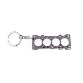 BlackStuff Carbon Fibre Keyring Head Gasket Compatible with MX5 Miata HG-105, black