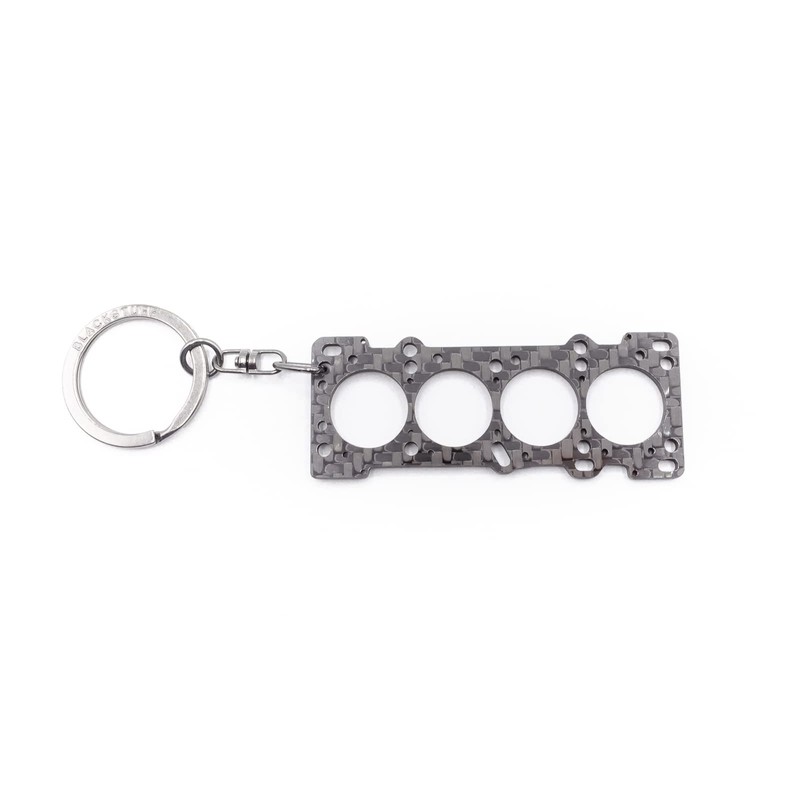 BlackStuff Carbon Fibre Keyring Head Gasket Compatible with MX5 Miata