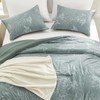 downluxe Queen Comforter Set - 3 Pieces Dark Green Bedding