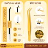 Lash Clusters Kit with 0.03mm Fine Band, 120PCS Waterproof Manga