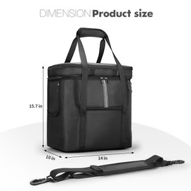 TATAVR Portable Power Station Carrying Case Bag Compatible with BLUETTI AC180 Power Station Generator Protective Shoulder Bag Storage Cover