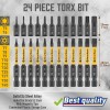 Unbranded Juego De Puntas Torx, 24 Piezas Juego De Puntas