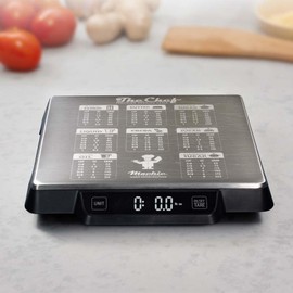 Heavy Duty Digital Kitchen/Food Scale – 33lb Capacity, 1g Accuracy, Perfect for Baking, Cooking & Meal Prep! Easy-to-Read with Large Containers. Bonus: Built in Baking Conversions! Restaurant Grade!
