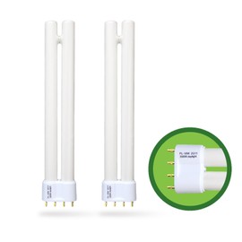 Dameiol 2Pack PL18-B-FFP 18W Replacement for OttLite T18330 T186C0 T40112 Fluorescent Light Bulb,18W Fluorescent Light Bulbs Tpye B,930lm,5500K Bright Natural Daylight,2G11 Base