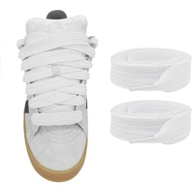 5/8"(15mm) Wide Thick Shoe Laces for  Campus 00s Sneakers,  Athletic Shoelaces Replacement Laces for Shoes - Color: White, Size: 54"/140cm
