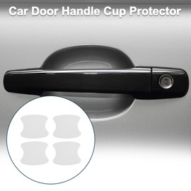 TUCKBOLD Car Magnet Car Door Handle Scratch Protector 90x100mm Anti-Scratches| Door Handle Protective Film Matte White 4 Pcs