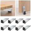 Suemisi Small Caster Wheels and Roller Wheels for Furniture,Side Mount