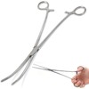 Stainless Steel 6'' 8'' 10''12'' Straight or Curved Fishing Forceps