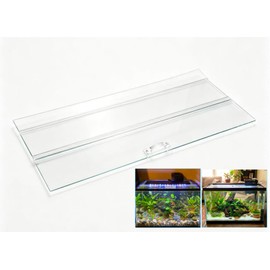 NestEcho 29.21in(L) × 12.4in(W) X0.16in(Thickness) Foldable Glass Fish Tank Lid, Aquarium Hood top lid Cover Suitable for 29 Gallon Aquarium Fish Tank