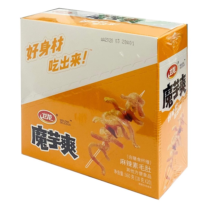 WeiLong Chinese food snack 卫龙 中国小吃零食 系列 (Beancurd products魔芋爽 （麻辣）20