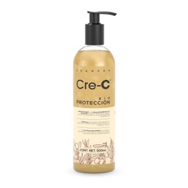 CRE-C Shampoo Proteccion 500 Ml Celulas Madre de Oliva Silvestre Que Te Ayudan a Proteger Tu Cabello de Los Tintes Decoloraciones Alaciados Rayos UV Manteniendo La Vitalidad Y La Salud de Tu Cabello