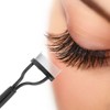 SUIOPPYUW Eyelash Brush Lash Comb Black Pink Arc Designed Premium