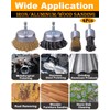 SHITIME 3 Inch Knotted Wire Cup Brush Set, 4PCS Wire