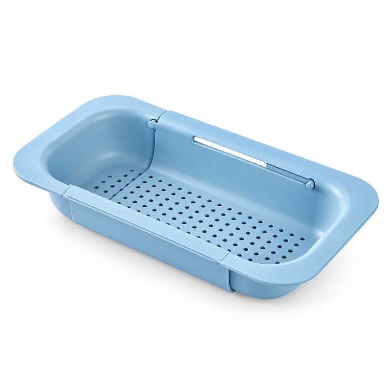 Expandable Sink Colander for Washing & Draining – Adjustable Strainer