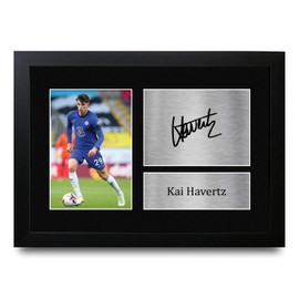 HWC Trading A4 FR Kai Havertz Presents Printed Autographed Signed Autograph Picture For Fans And Fans A4 Framed
