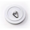 fiXte Replacement Sink Plug Shower Bath White 45mm (1 3/4")