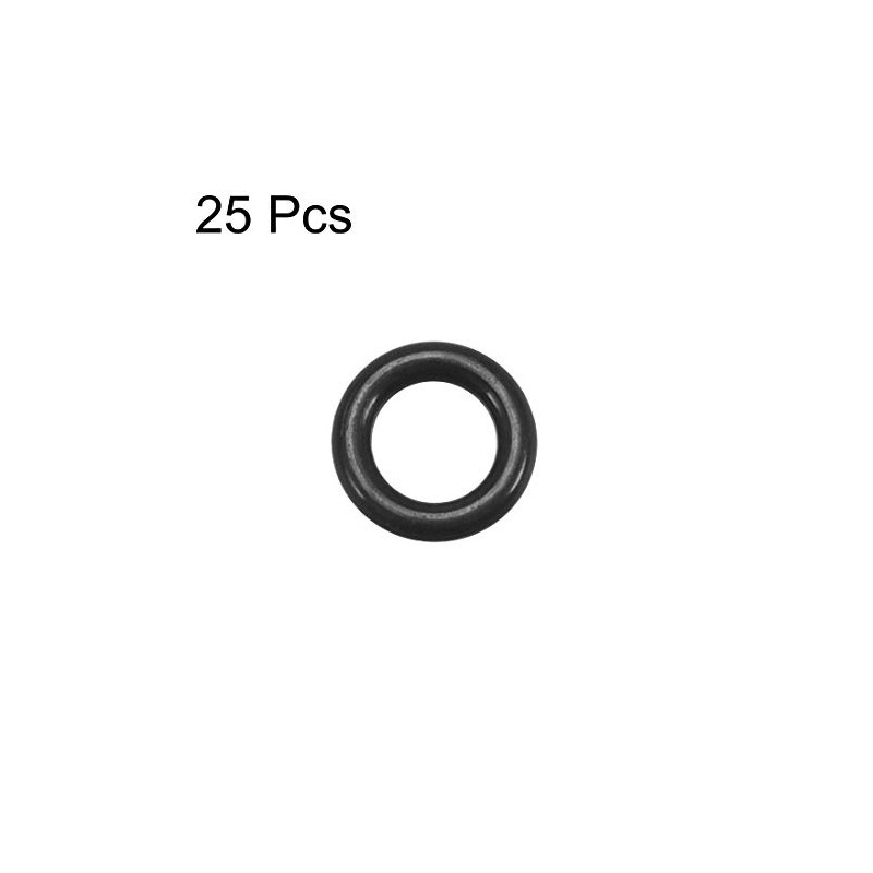 sourcing map Fluorine Rubber O Rings, 5mm OD, 3mm Inner