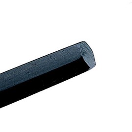 Book Burn Stainless Black Plywood Hexagon Pattern Portion Wheel Chopsticks 210 mm