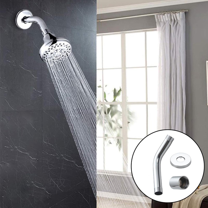 Oiieco Shower Head Extension Arm, Stainless Steel Handheld Shower Extension