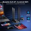 NEWFAST 1300Mbps Chiavetta WiFi, 4 * 6dBi Antenna WiFi USB