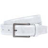 LINDENMANN 919 Men's Leather Belt XXL White, White, 120