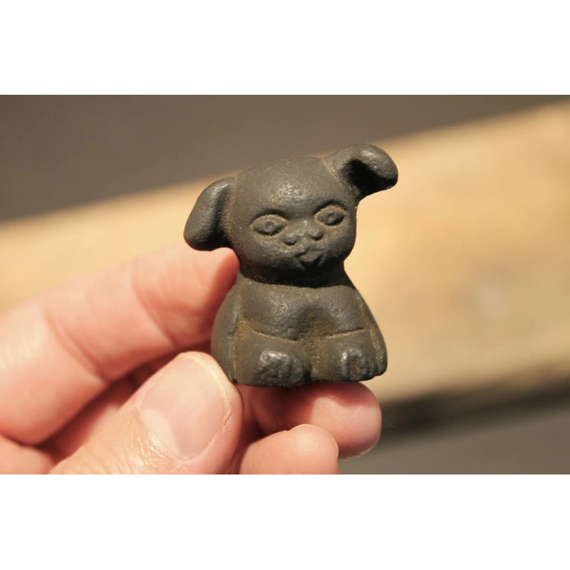 Vintage Antique Style Miniature Cast Iron "Griswold Pup" Dog