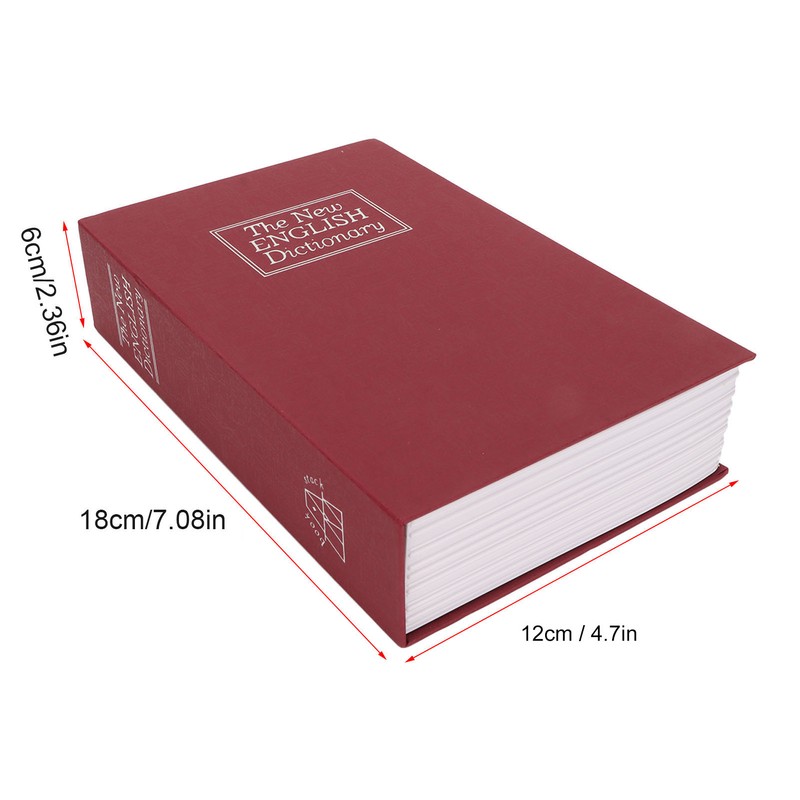 Book Safe Small Diversion Book Safe Storage Lock Box Money