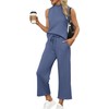 SAMPEEL SAMPEELTwo Piece Set for Women Casual Wide Leg Pants
